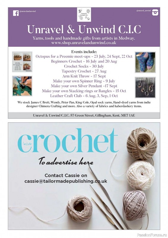 Вязаные проекты крючком в журнале «Inside Crochet №149 2022»