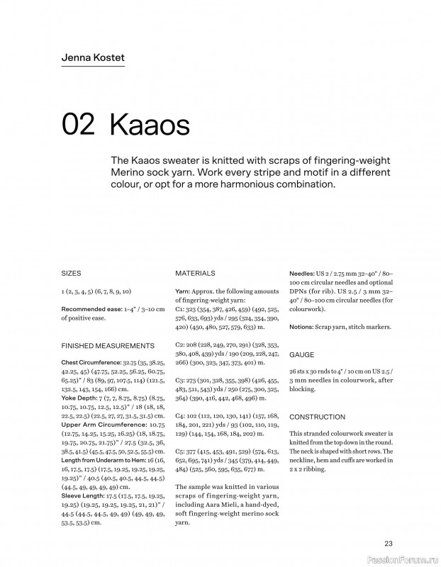 Вязаные проекты в книге «52 Weeks of Scrap Yarn»