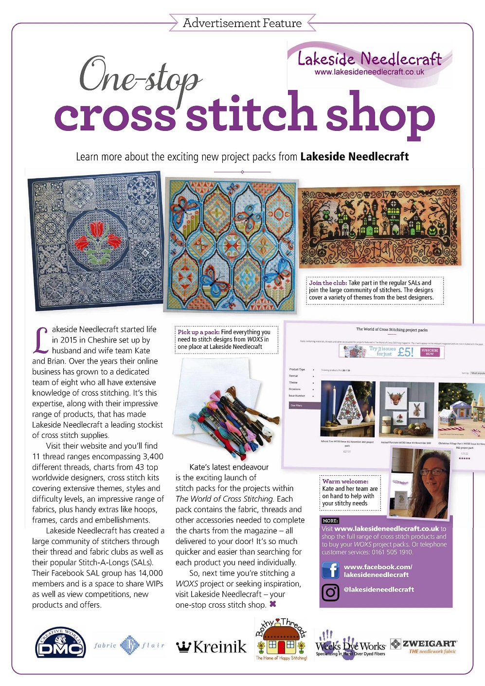 Журнал "The World of Cross Stitching №316 2022"