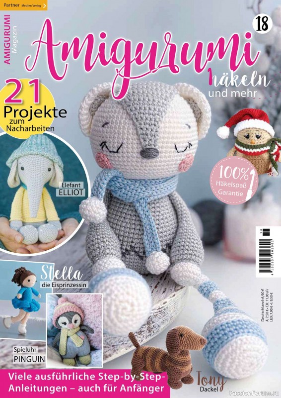 Вязаные проекты в журнале &laquo;Hakeln Best of Amigurumi №18 2024&raquo;