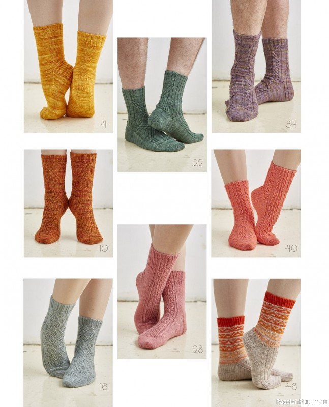 Коллекция моделей носков в книге «Coop Knits Socks: Volume 2»