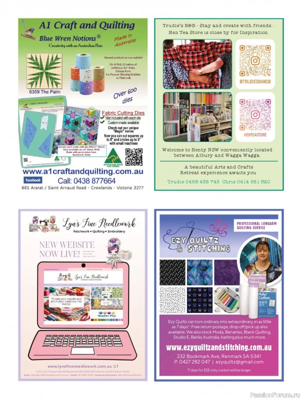 Коллекция проектов для рукодельниц в журнале «Quilters Companion №132 2025»