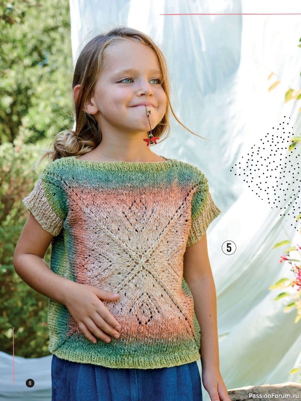 Вязаные модели для детей в журнале «Kinder Maschenmode №2 2024»