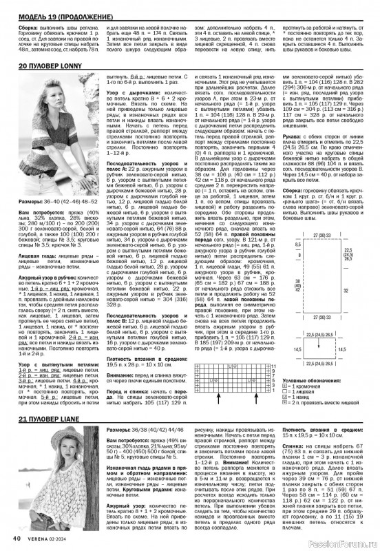 Вязаные модели в журнале «Verena №2 2024»