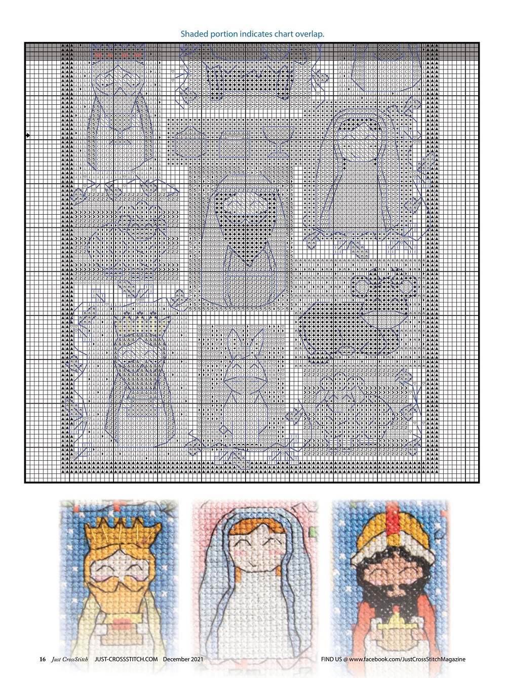 Журнал "Just CrossStitch - December" 2021