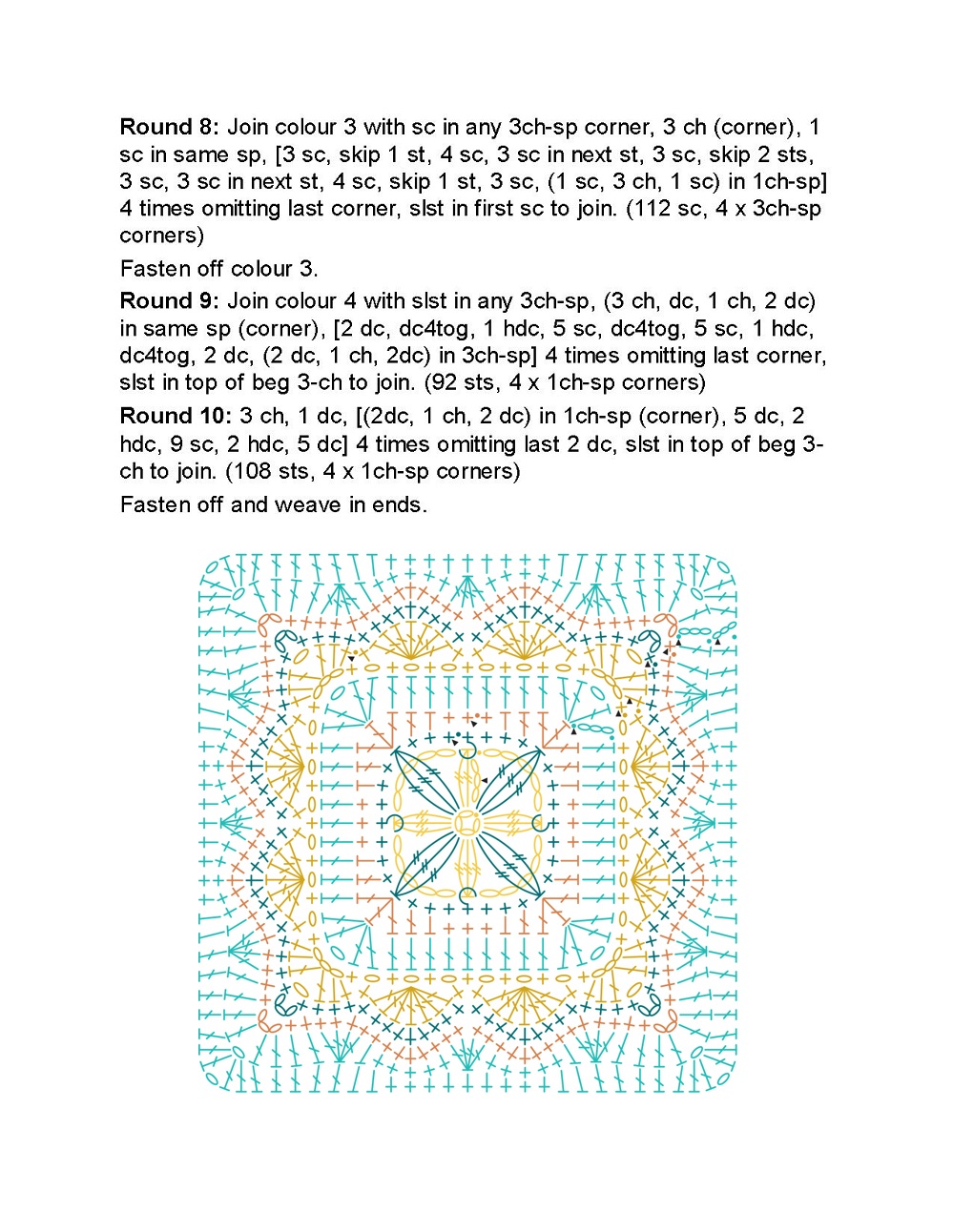 Коллекция проектов крючком в книге &laquo;100 Crochet Tiles&raquo;