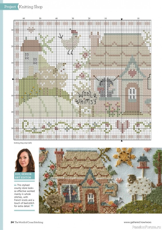 Коллекция вышивки в журнале «The World of Cross Stitching №331 2023»