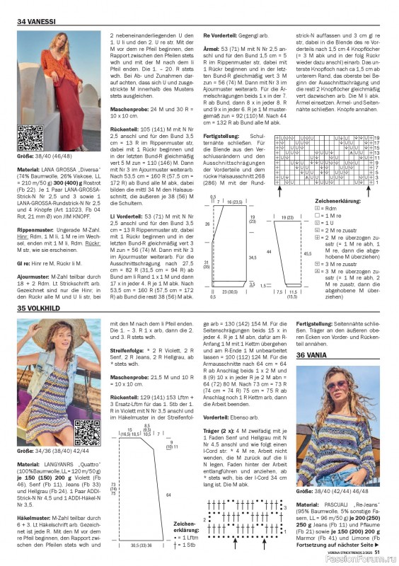 Вязаные модели в журнале «Verena Stricktrends №2 2025»