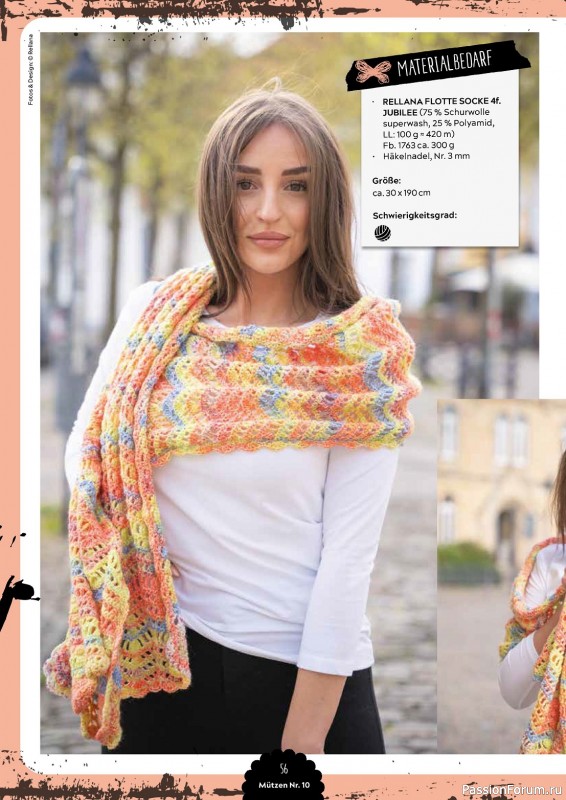 Вязаные проекты в журнале «Mutzen Schals & Co №10 2023»