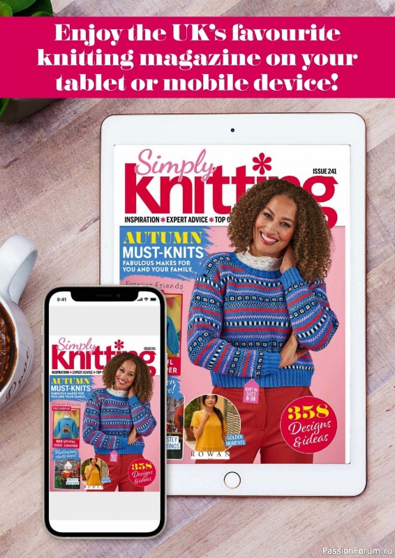 Вязаные проекты в журнале «Simply Knitting №241 2023»