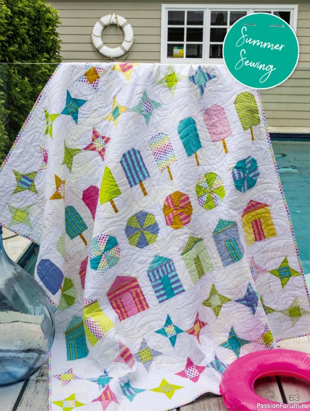 Коллекция проектов для рукодельниц в журнале «Quilters Companion №132 2025»