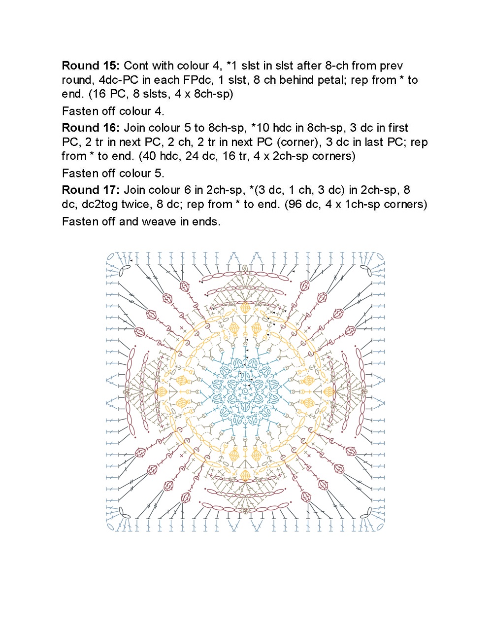 Коллекция проектов крючком в книге &laquo;100 Crochet Tiles&raquo;