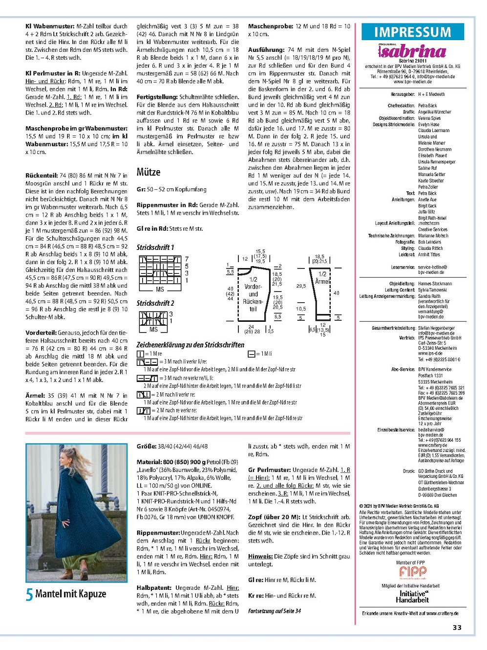 Модели для женщин всех возрастов в журнале "Sabrina" №11 2021