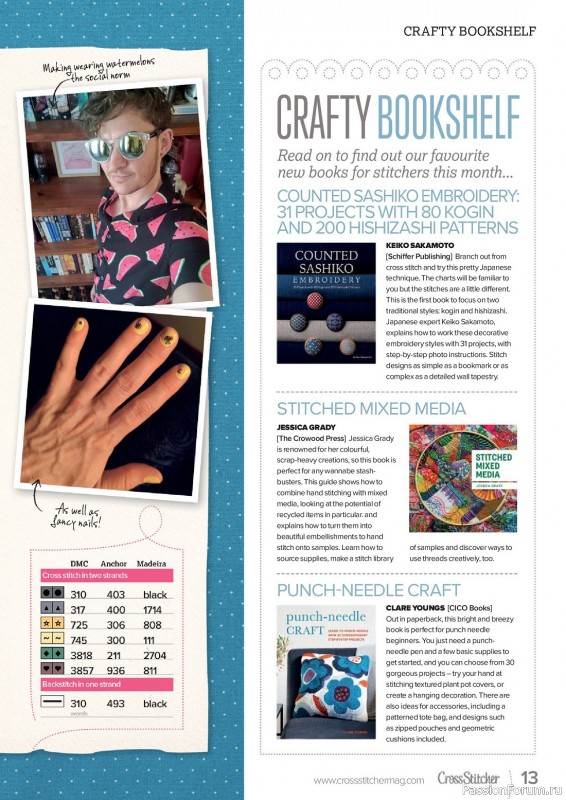 Коллекция вышивки в журнале «CrossStitcher №400 2023»