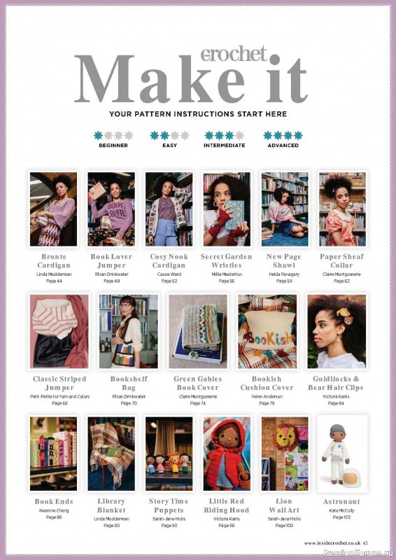 Вязаные модели крючком в журнале «Inside Crochet №146 2022»