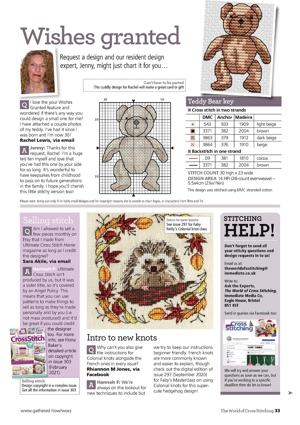 Журнал "The World of Cross Stitching №316 2022"