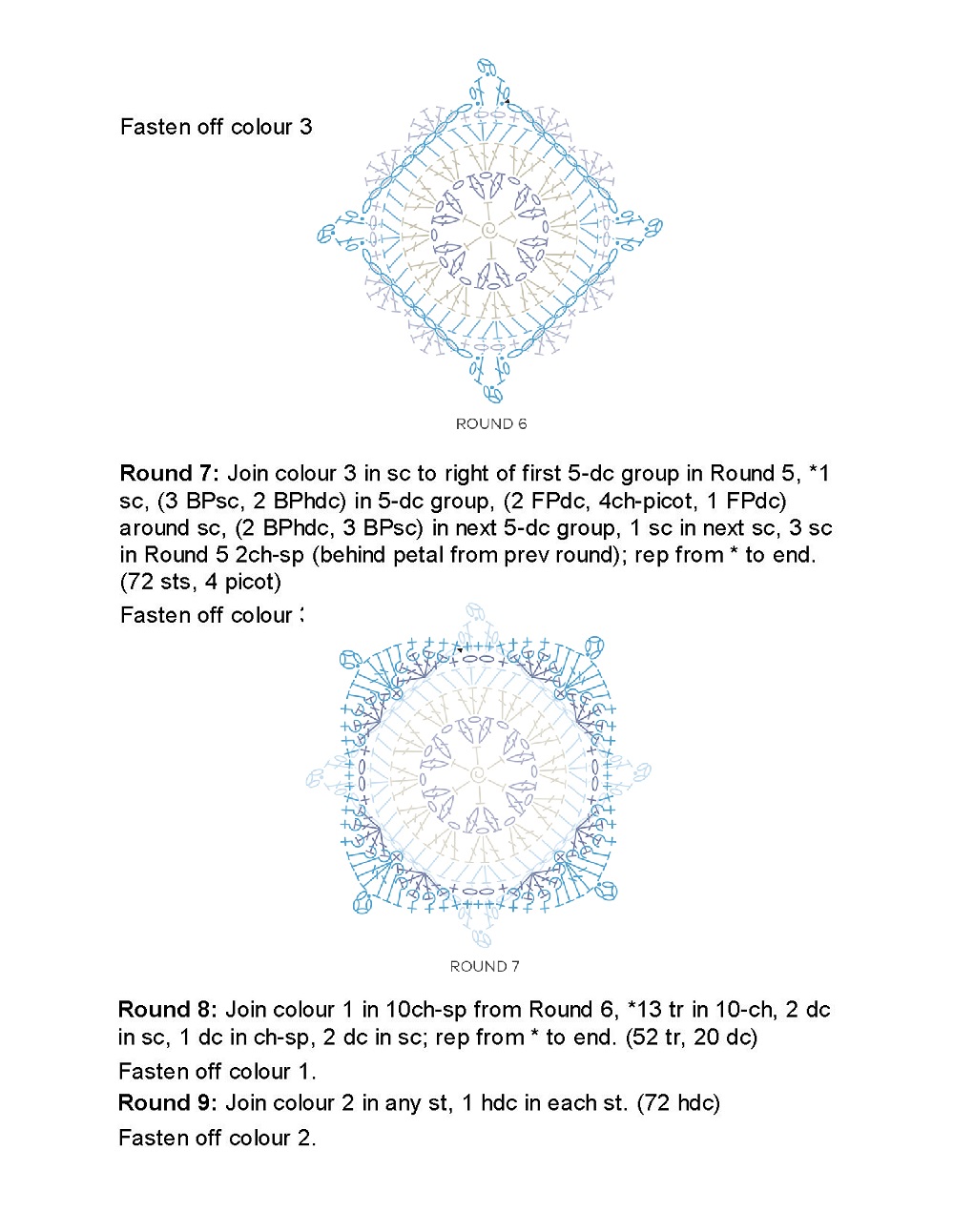 Коллекция проектов крючком в книге &laquo;100 Crochet Tiles&raquo;