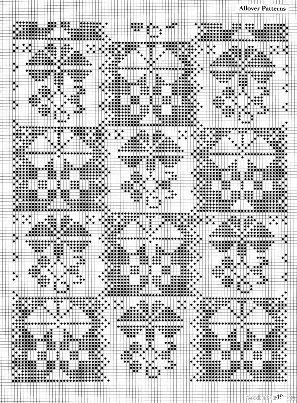 Коллекция узоров в книге «Charts for Colour Knitting»