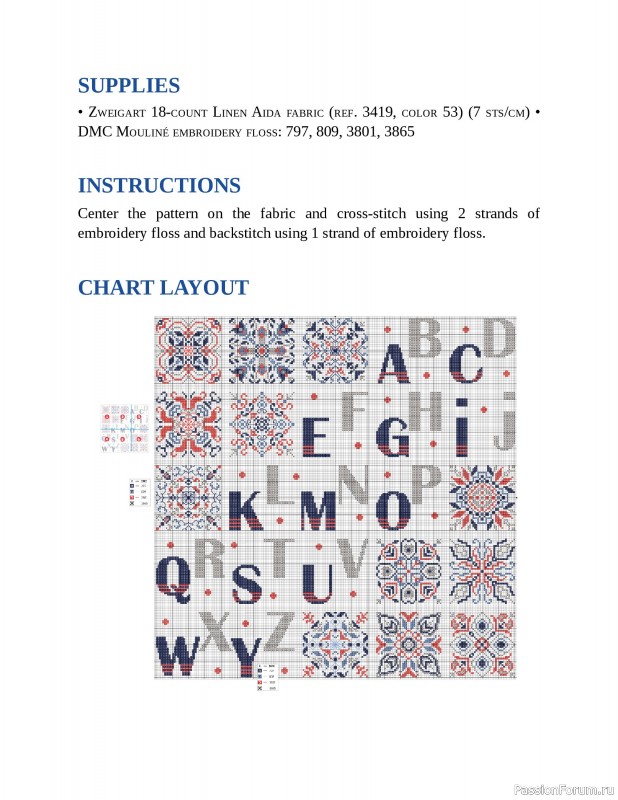 Коллекция вышивки в книге «Cross-Stitch Mandalas»