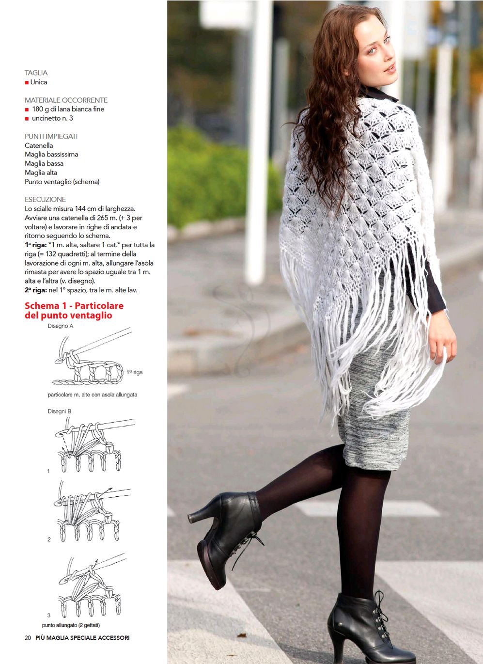 Шали в итальянском журнале &quot;Piu Maglia Sheciale. Scialli №8 2021&quot;