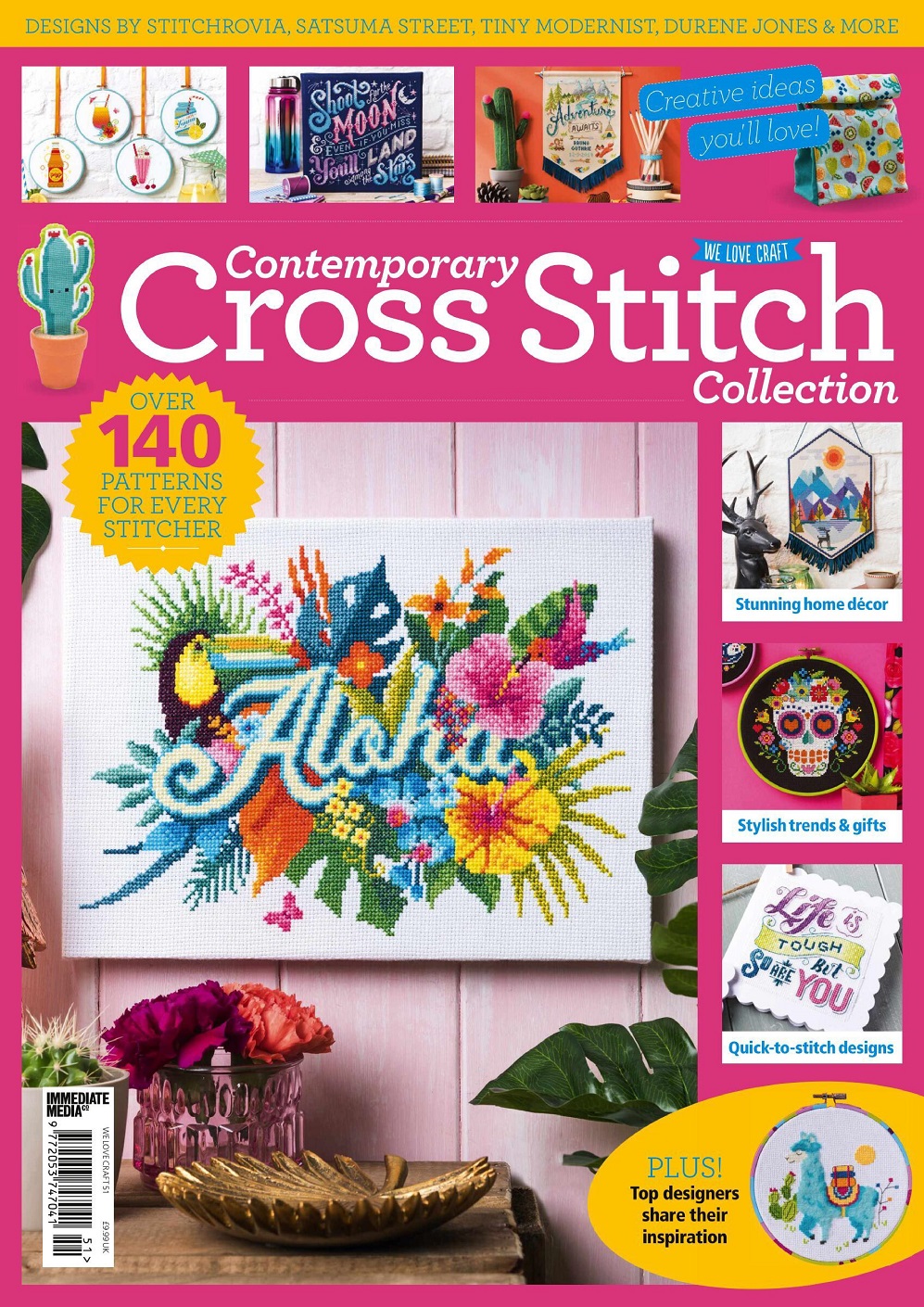 Журнал по вышивке крестом "Contemporary Cross Stitch Collection 2021"