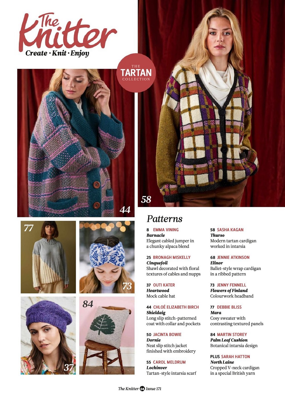Модели спицами в английском журнале "The Knitter" №171 2021