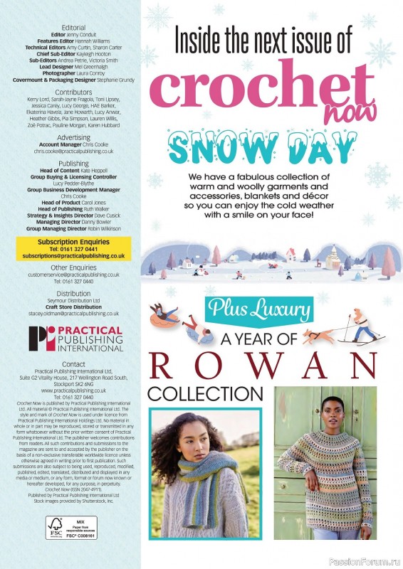 Вязаные модели крючком в журнале «Crochet Now №88 2022»