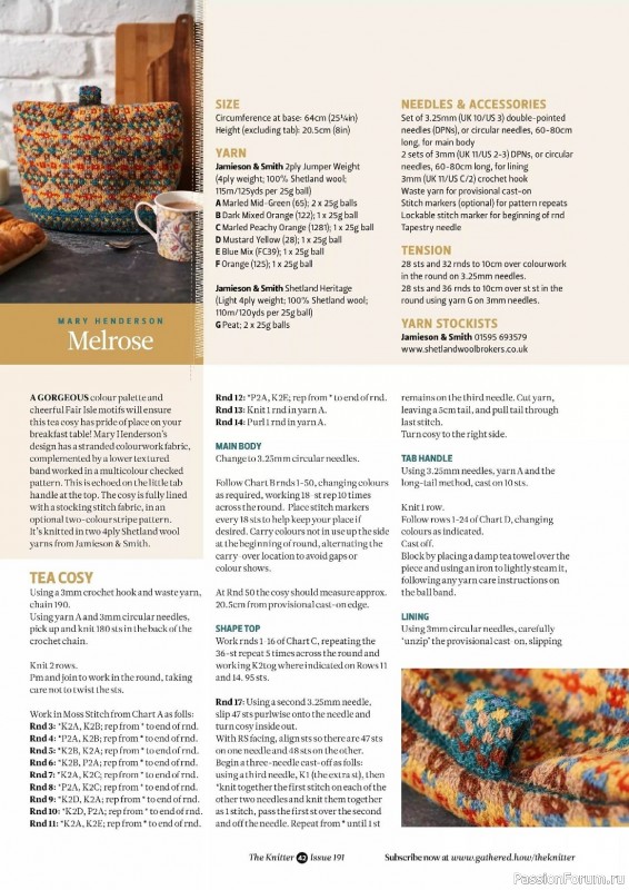 Вязаные проекты спицами в журнале «The Knitter №191 2023»