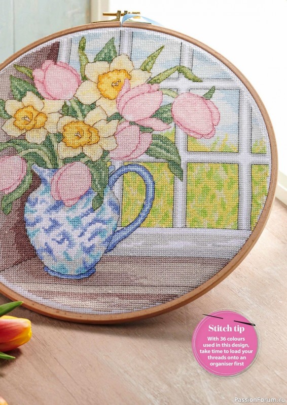 Коллекция вышивки в журнале «Cross Stitch Gold - Floral Collection 2023»