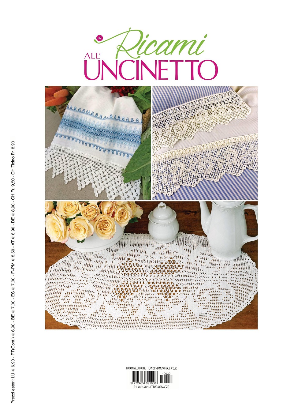 Модели крючком в журнале &quot;Ricami all&rsquo;Uncinetto&quot; n.n.32, 33, 34 2021