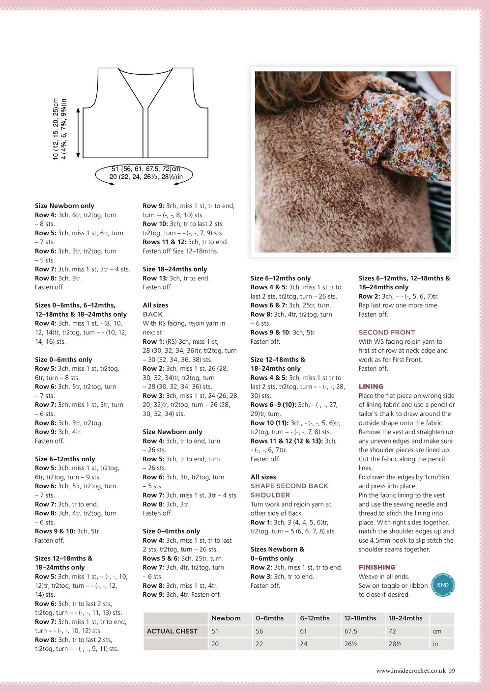 Вязаные модели одежды в журнале "Inside Crochet №144 2022"