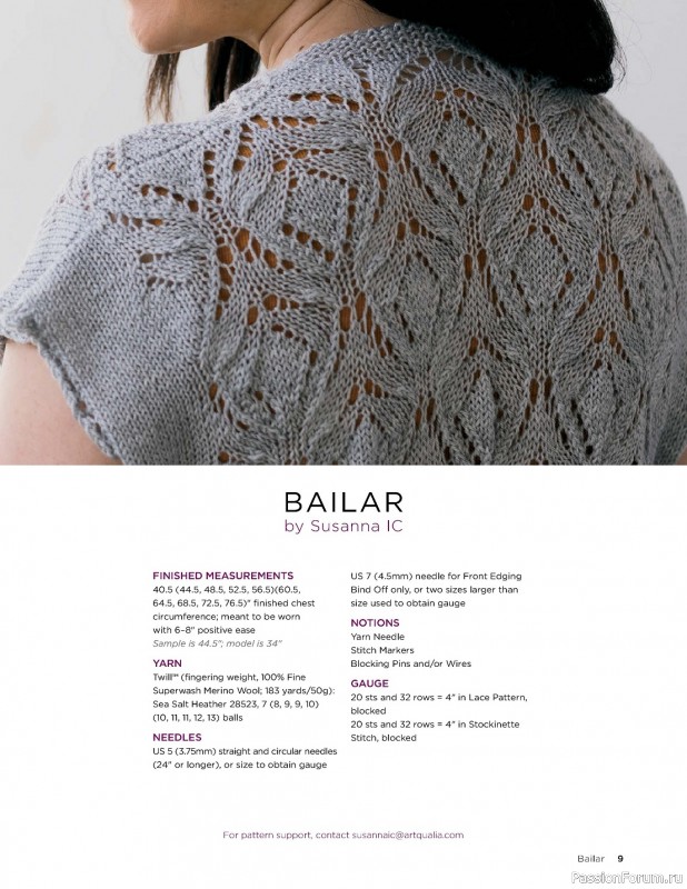 Коллекция кружевных моделей в книге «Knit Lace Patterns»