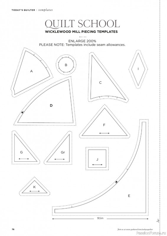 Коллекция проектов для рукодельниц в журнале «Todays Quilter №125 2025»