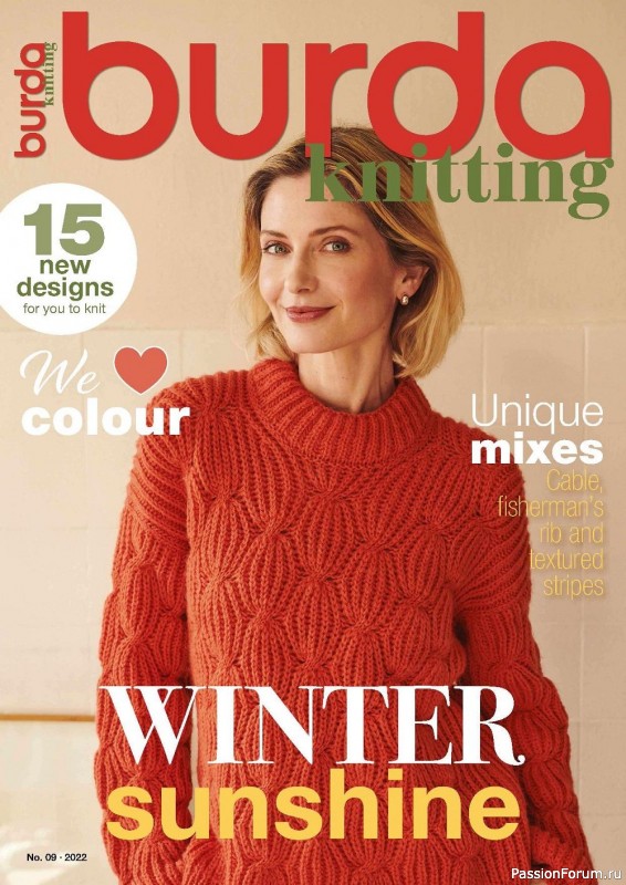 Вязаные модели спицами в журнале «Вurda Knitting №9 2022»