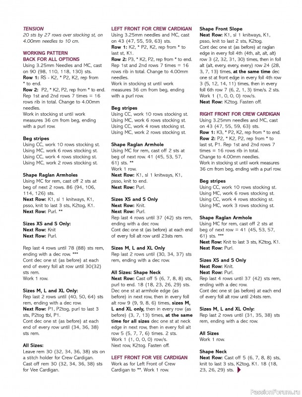 Вязаные модели спицами в журнале «Australian Knitting Vol.17 №1 2025»