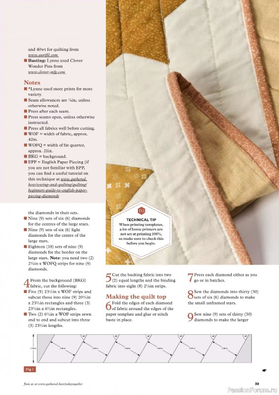 Коллекция проектов для рукодельниц в журнале «Todays Quilter №126 2025»