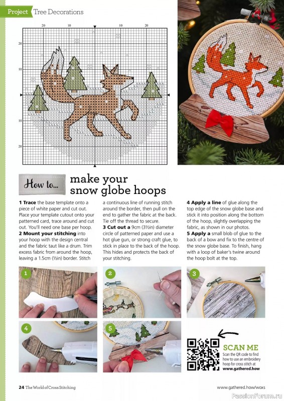 Коллекция вышивки в журнале «The World of Cross Stitching №339 2023»