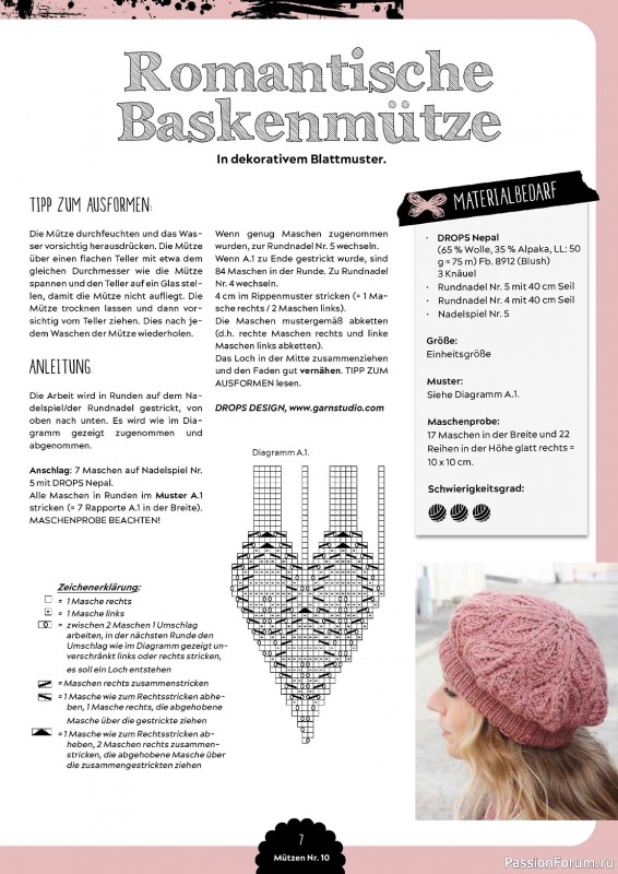 Вязаные проекты в журнале «Mutzen Schals & Co №10 2023»