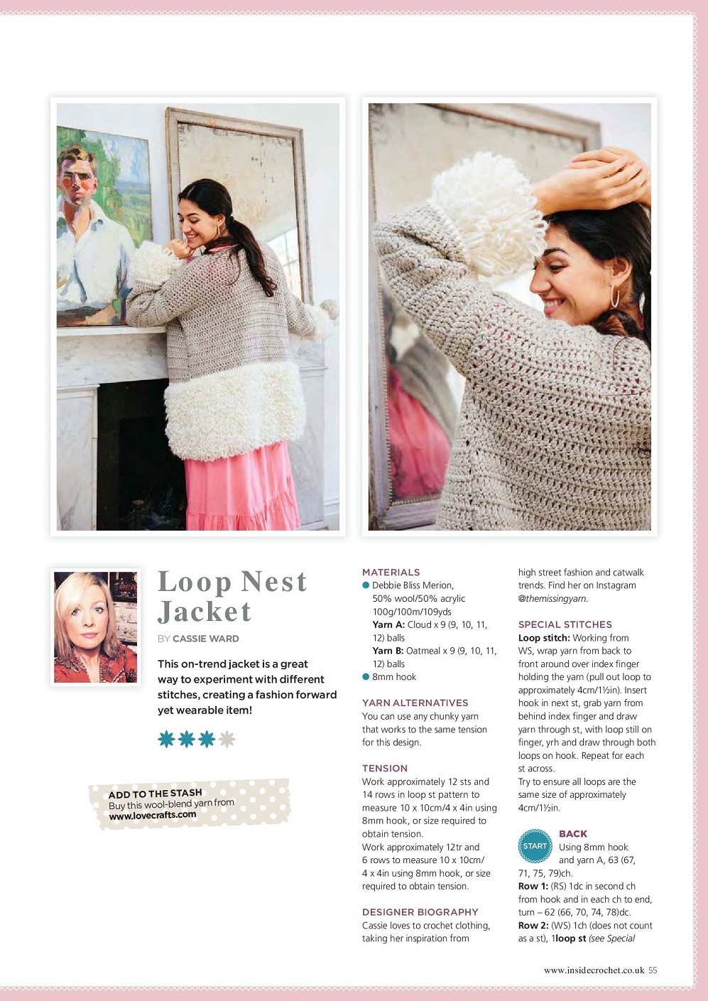 Вязаные модели одежды в журнале "Inside Crochet №144 2022"