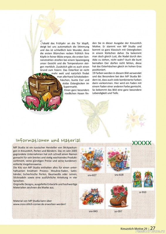 Коллекция вышивки в журнале «Kreuzstich Motive №29 2024»