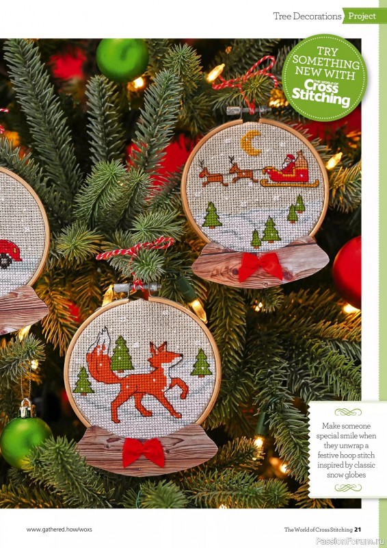 Коллекция вышивки в журнале «The World of Cross Stitching №339 2023»
