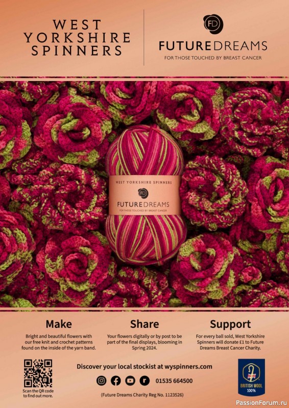 Вязаные проекты спицами в журнале «The Knitter №194 2023»
