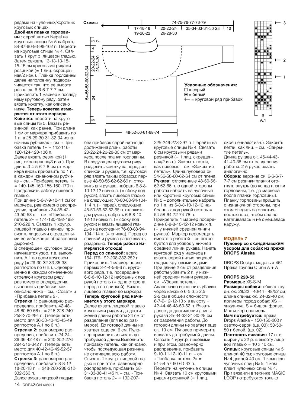Модели спицами и крючком в журнале "Creazion" №4 2021