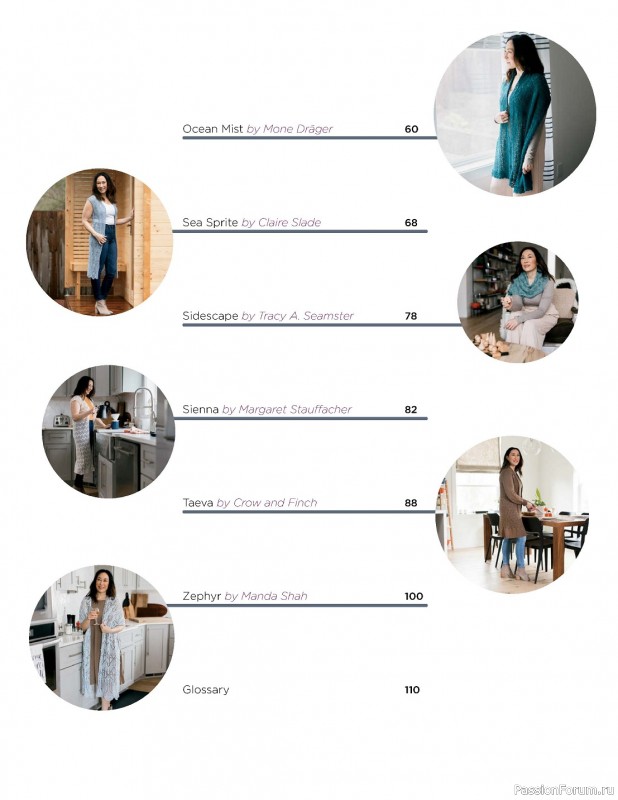 Коллекция кружевных моделей в книге «Knit Lace Patterns»