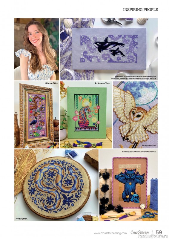Коллекция вышивки в журнале «CrossStitcher №425 2025»