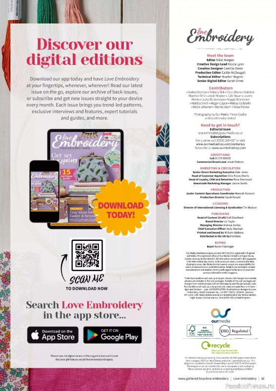 Коллекция вышивки в журнале «Love Embroidery №65 2025»