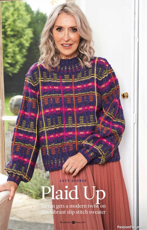 Вязаные проекты спицами в журнале «The Knitter №209 2024»