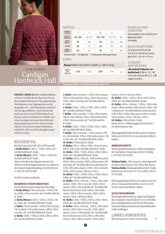 Вязаные проекты спицами в журнале «The Knitter Germany №65 2023»