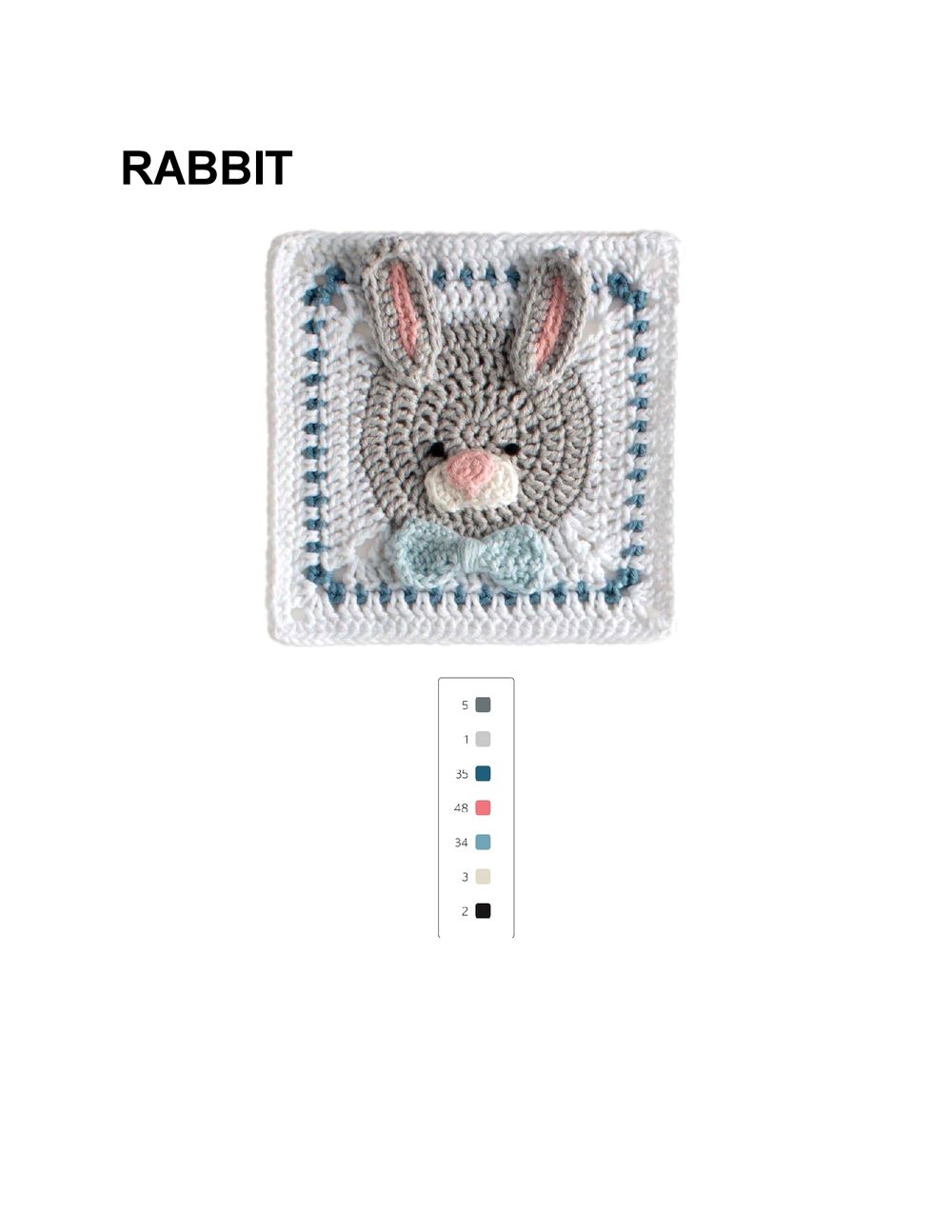 Коллекция "бабушкиных квадратов" в книге «3D Animal Granny Squares»
