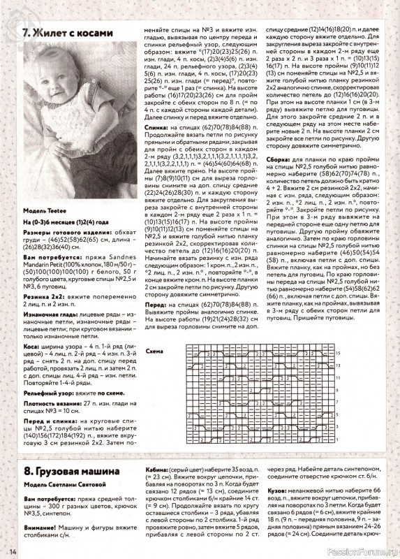 Вязаные модели в журнале «Вяжем детям №5 2023»